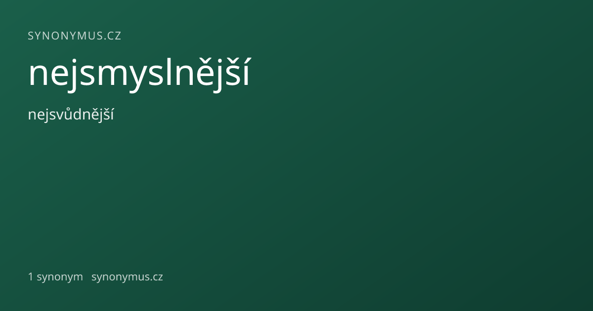 Náhled odkazu: nejsmyslnější