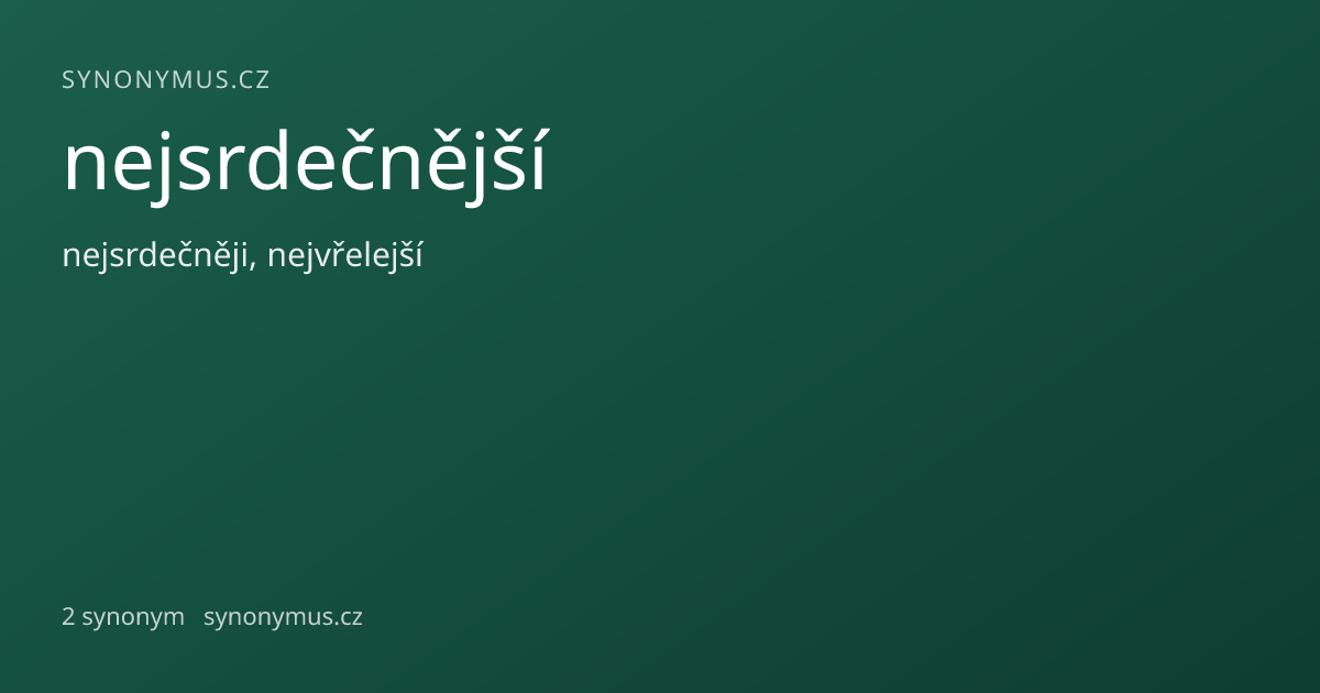 Náhled odkazu: nejsrdečnější