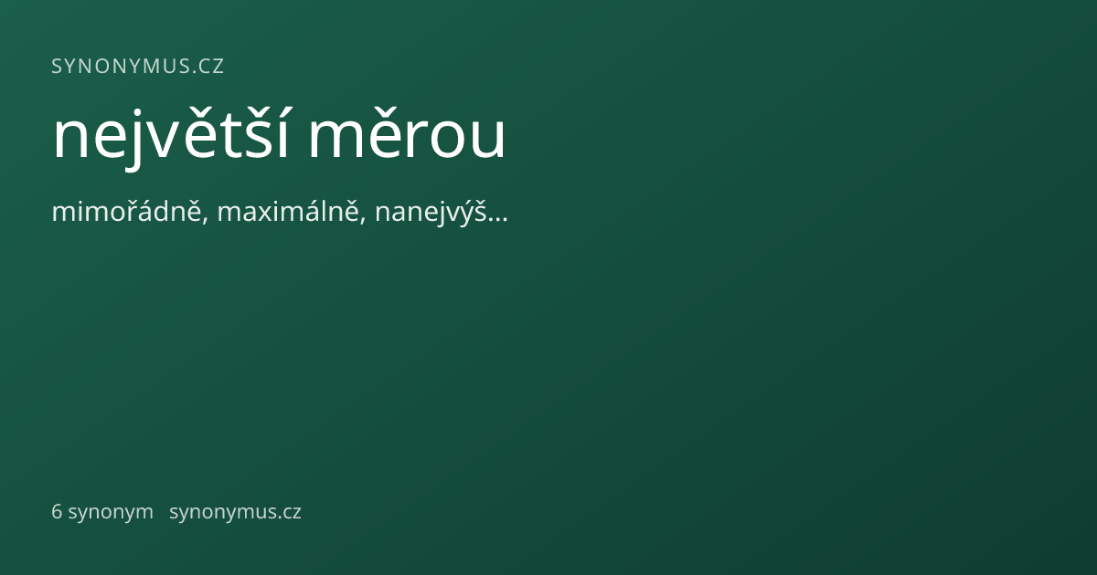 Náhled odkazu: největší měrou