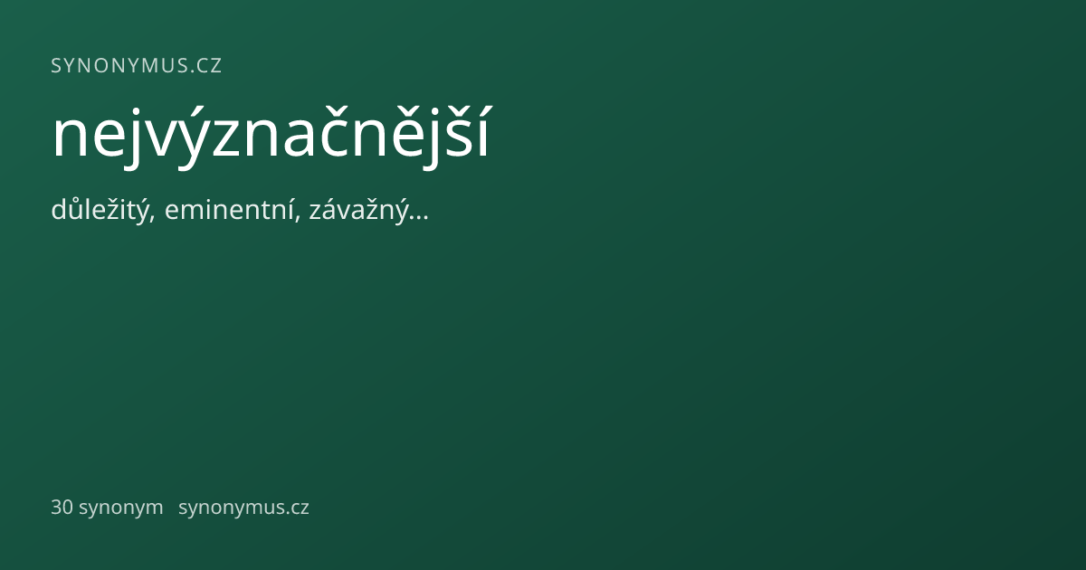 Náhled odkazu: nejvýznačnější