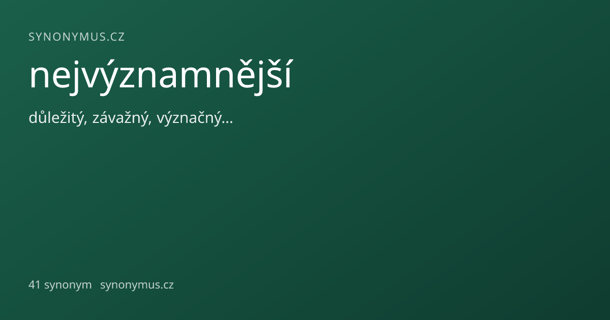 Náhled odkazu: nejvýznamnější