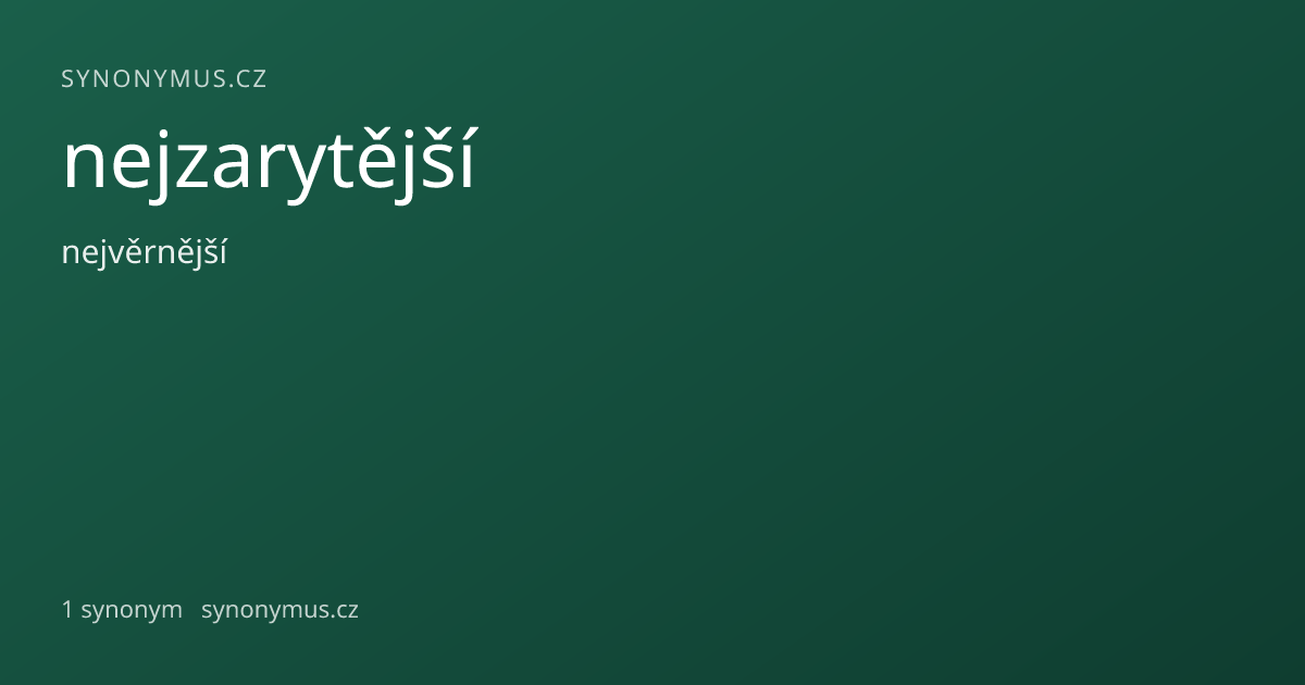 Náhled odkazu: nejzarytější