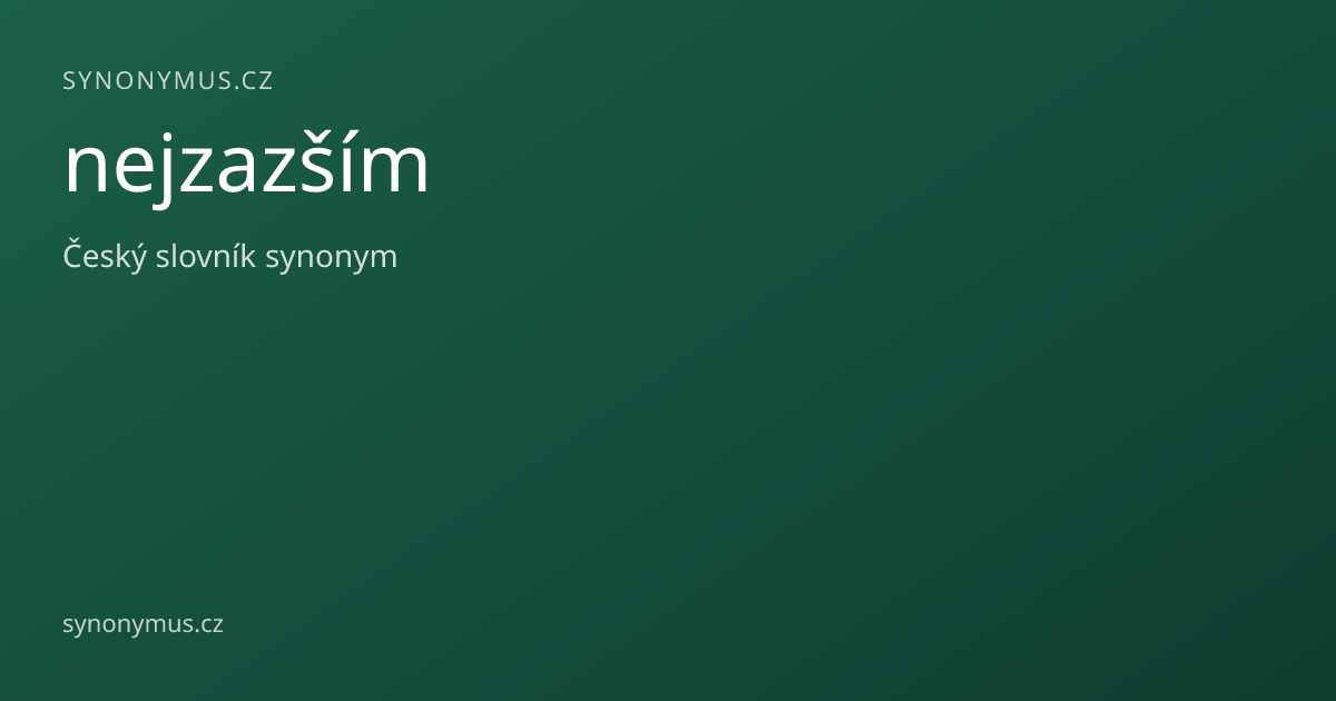 Náhled odkazu: nejzazším