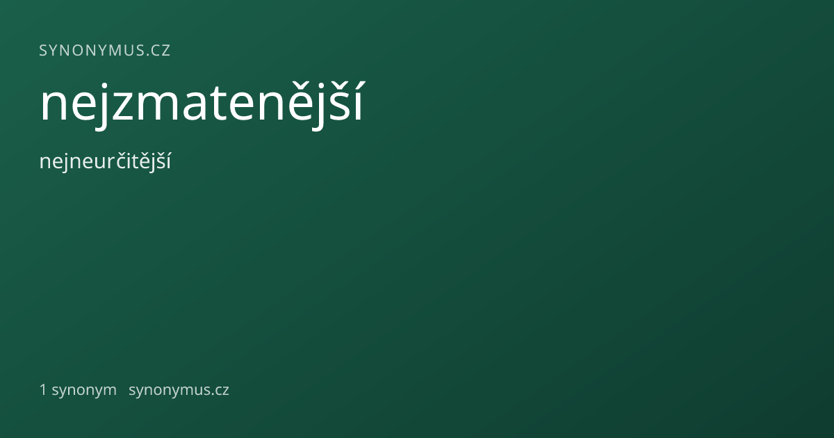 Náhled odkazu: nejzmatenější