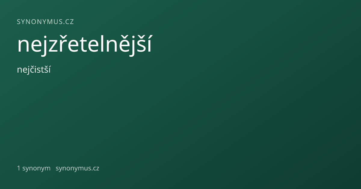 Náhled odkazu: nejzřetelnější