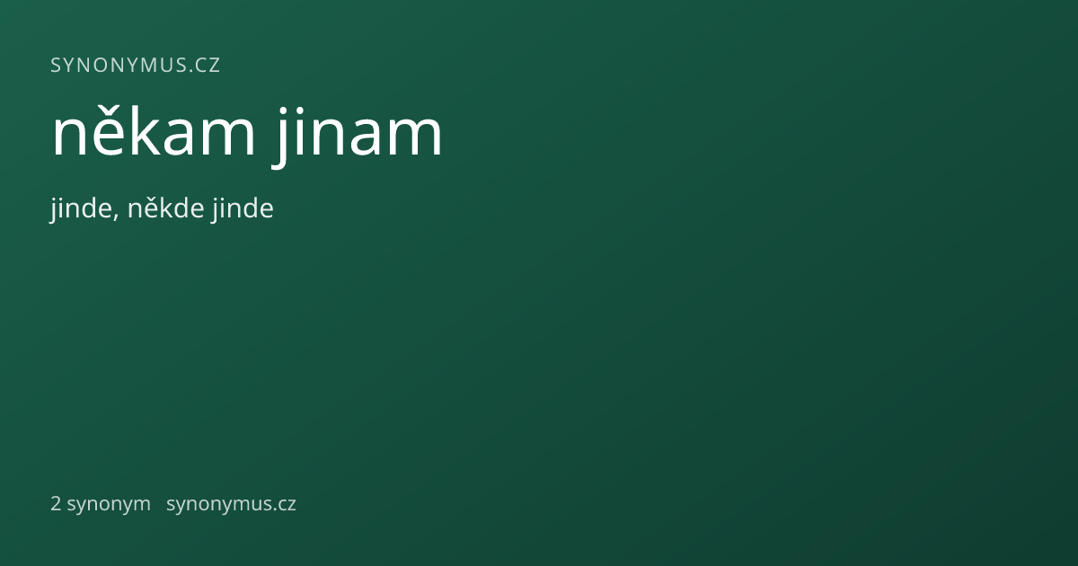 Náhled odkazu: někam jinam