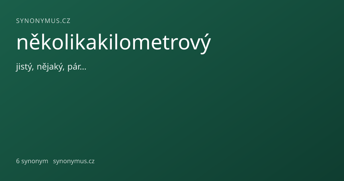 Náhled odkazu: několikakilometrový