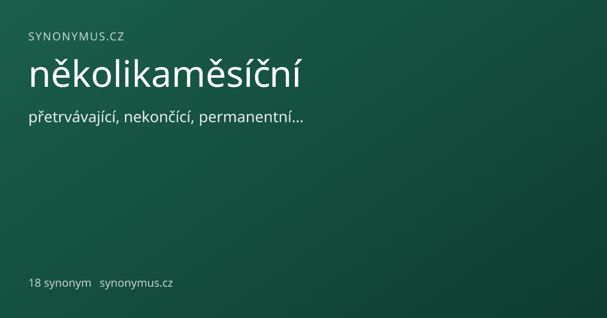 Náhled odkazu: několikaměsíční