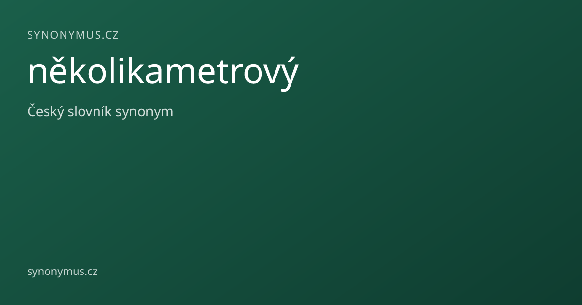 Náhled odkazu: několikametrový