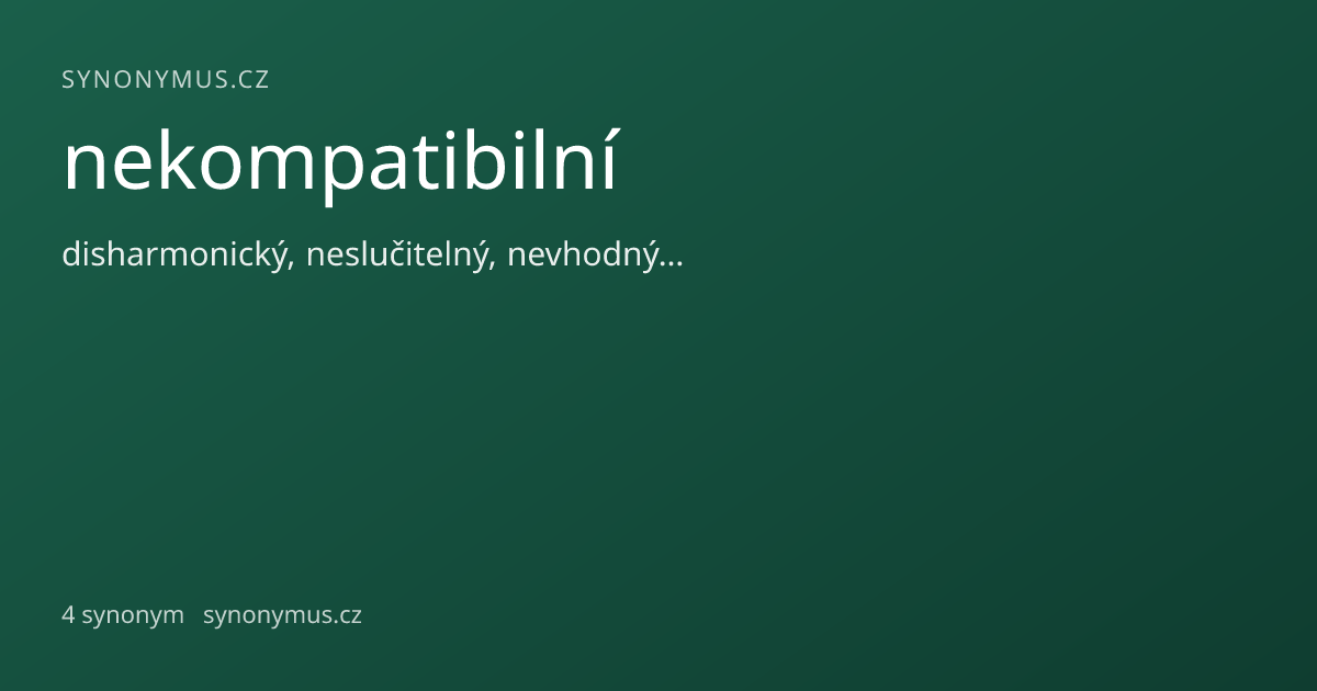 Náhled odkazu: nekompatibilní
