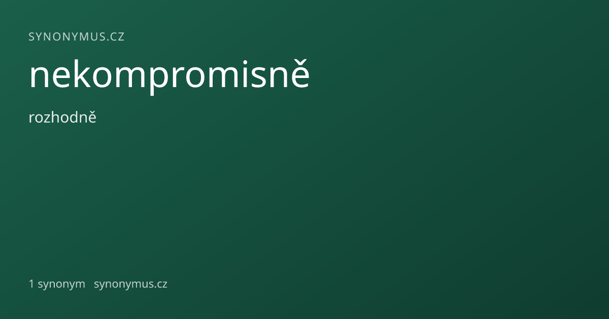 Náhled odkazu: nekompromisně