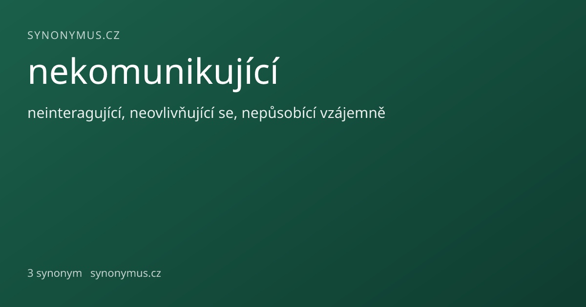Náhled odkazu: nekomunikující