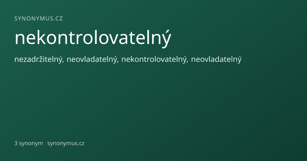 Náhled odkazu: nekontrolovatelný