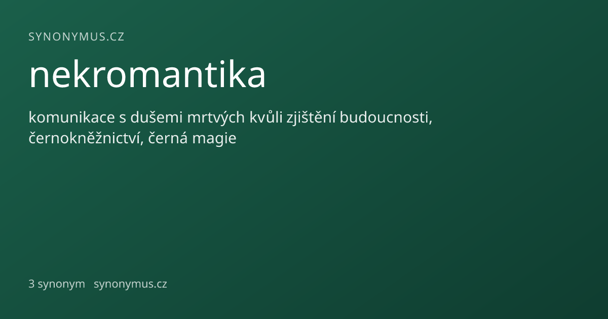 Náhled odkazu: nekromantika
