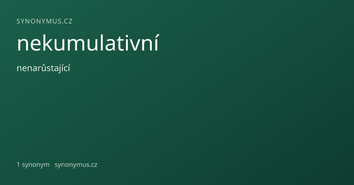 Náhled odkazu: nekumulativní
