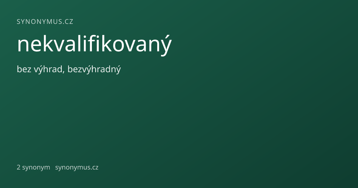 Náhled odkazu: nekvalifikovaný