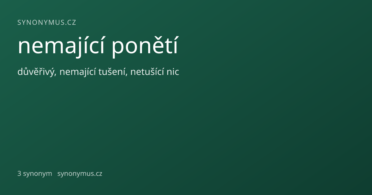 Náhled odkazu: nemající ponětí