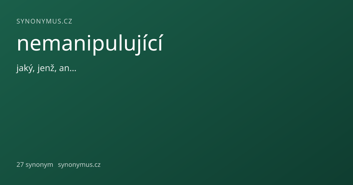 Náhled odkazu: nemanipulující