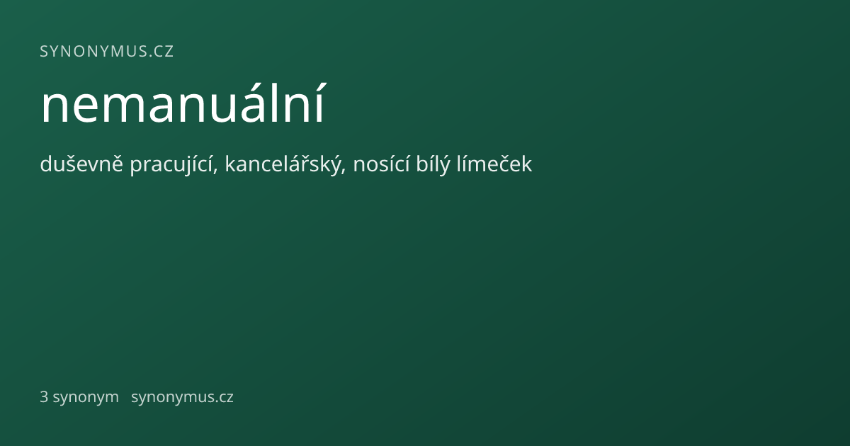 Náhled odkazu: nemanuální
