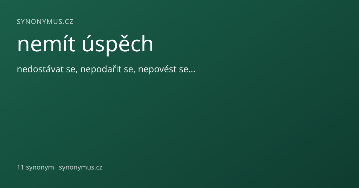 Náhled odkazu: nemít úspěch