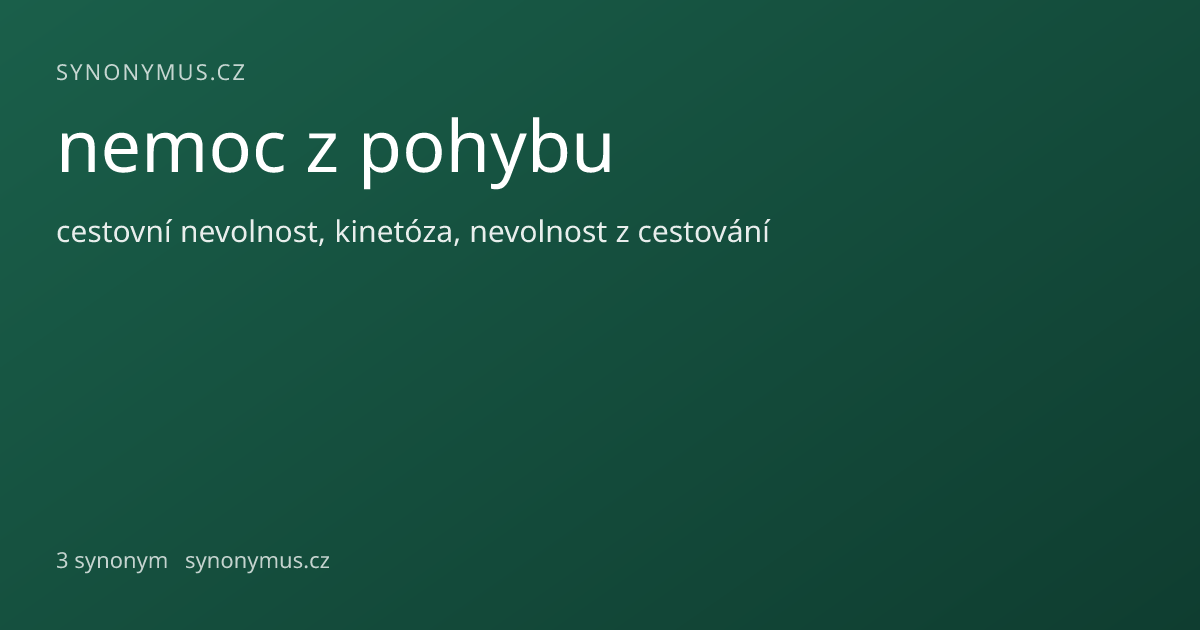 Náhled odkazu: nemoc z pohybu