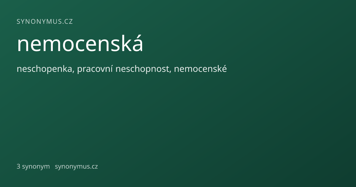Náhled odkazu: nemocenská