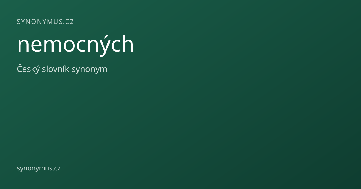 Náhled odkazu: nemocných