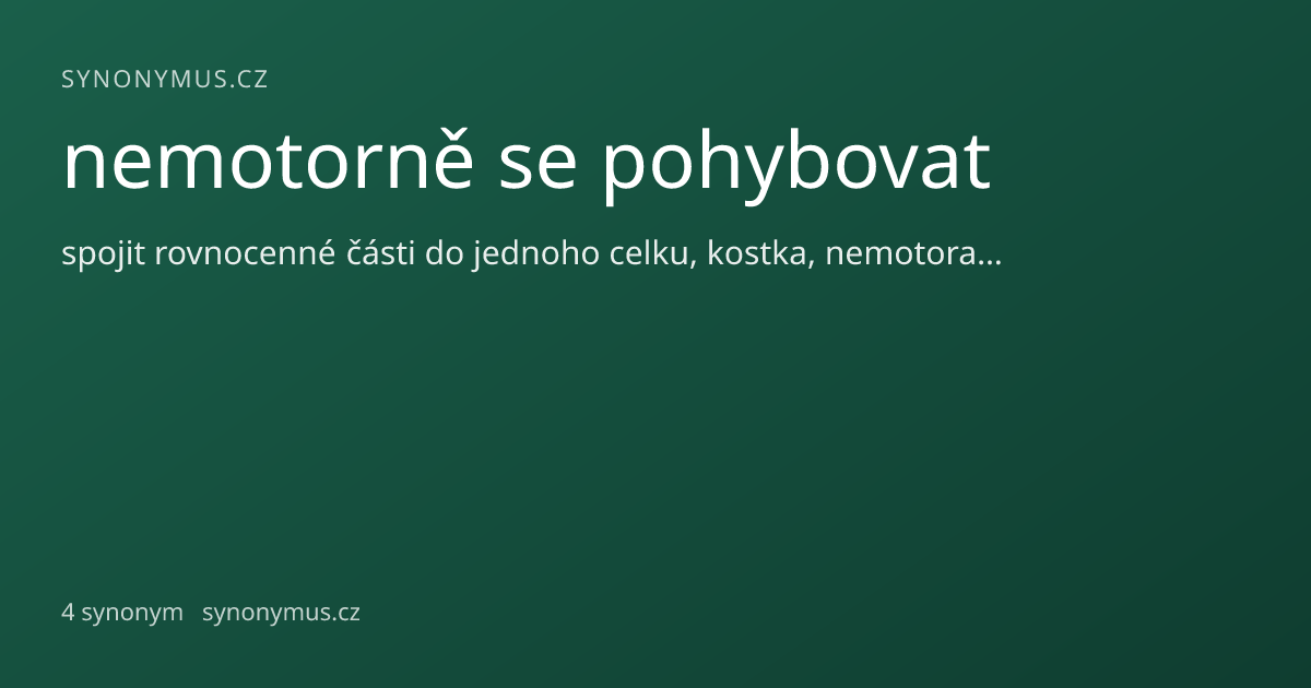 Náhled odkazu: nemotorně se pohybovat