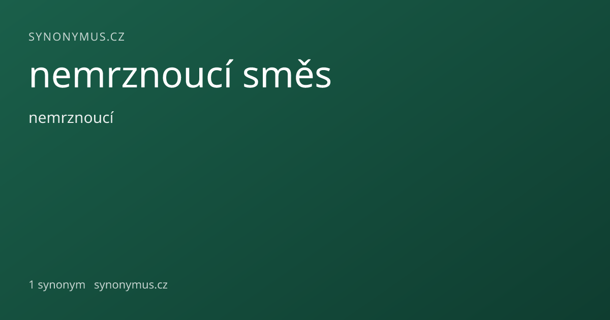 Náhled odkazu: nemrznoucí směs