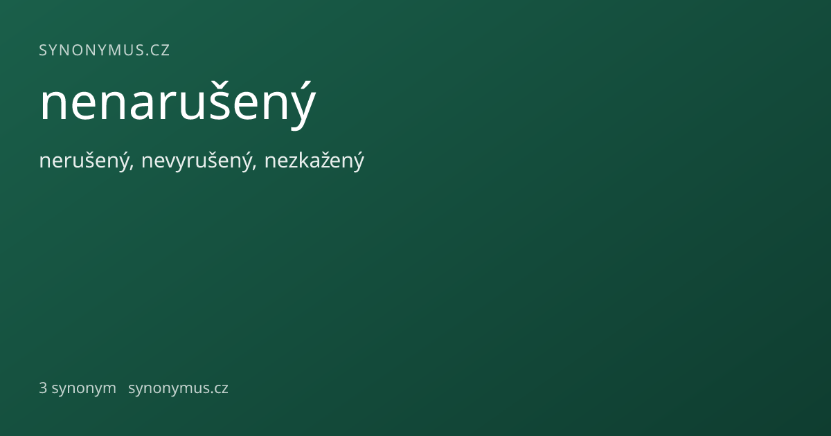 Náhled odkazu: nenarušený