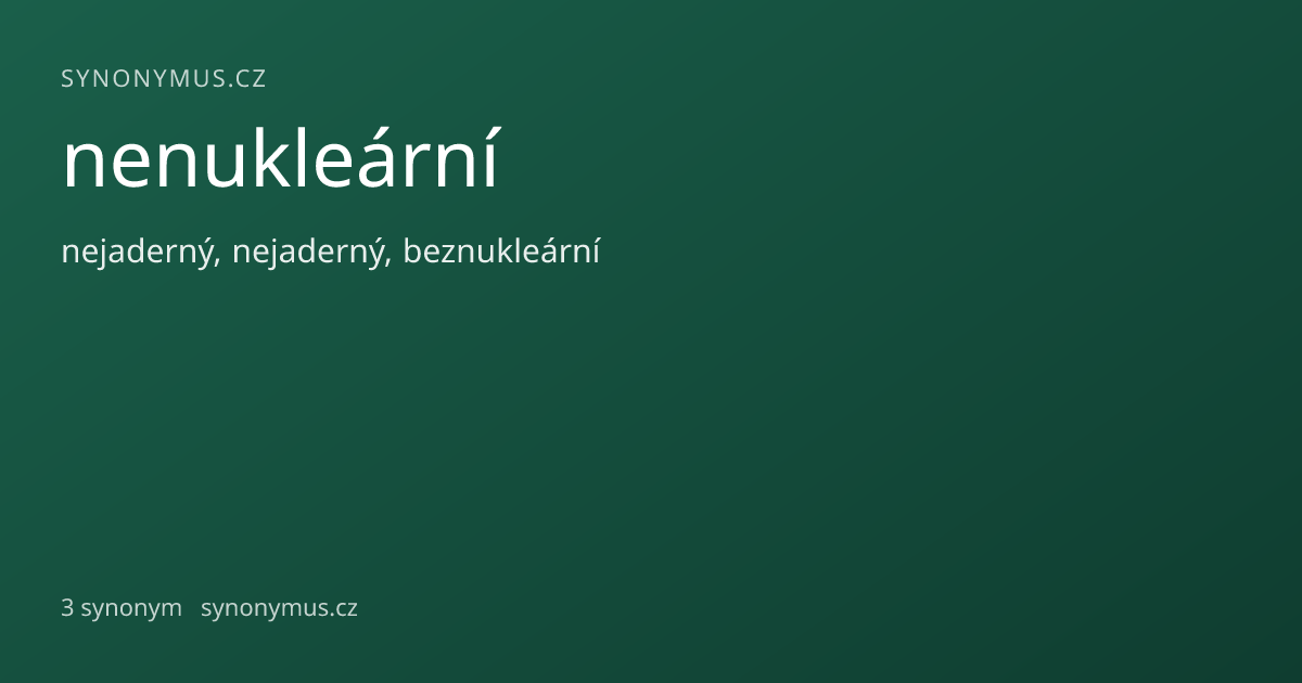 Náhled odkazu: nenukleární