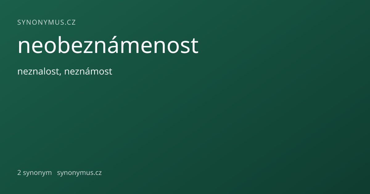 Náhled odkazu: neobeznámenost