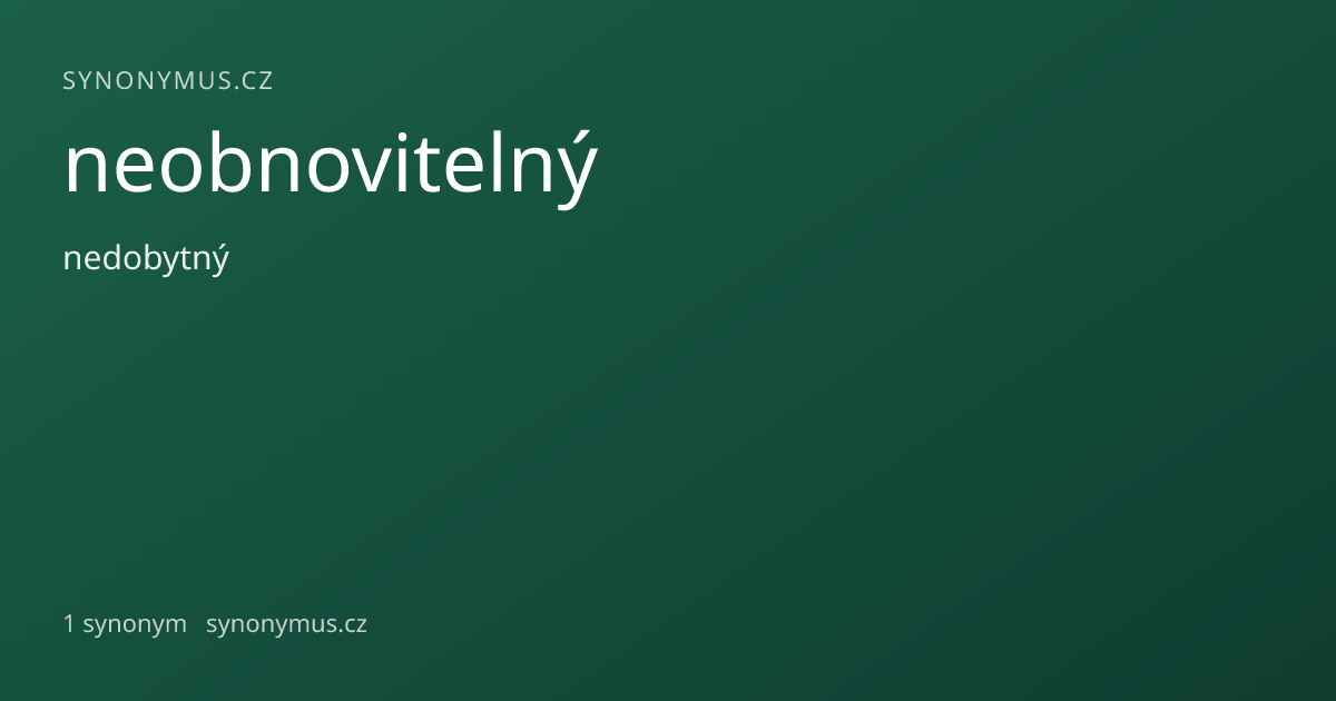 Náhled odkazu: neobnovitelný