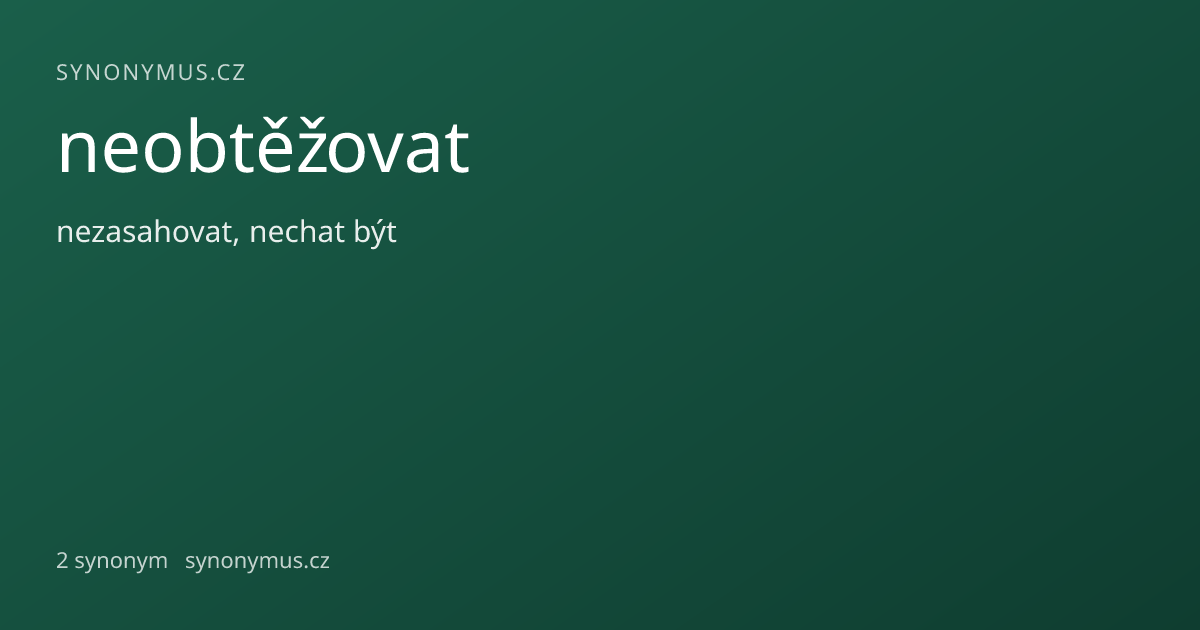 Náhled odkazu: neobtěžovat