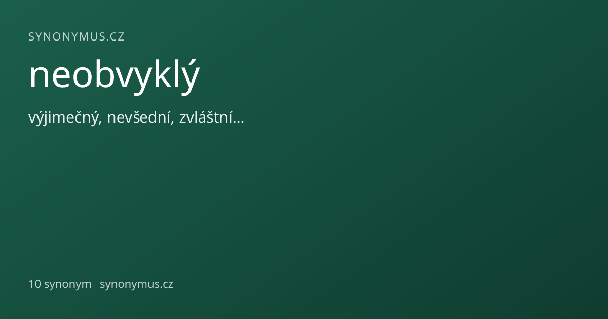 Náhled odkazu: neobvyklý