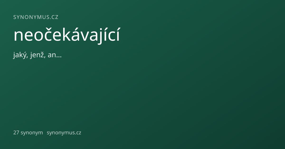 Náhled odkazu: neočekávající