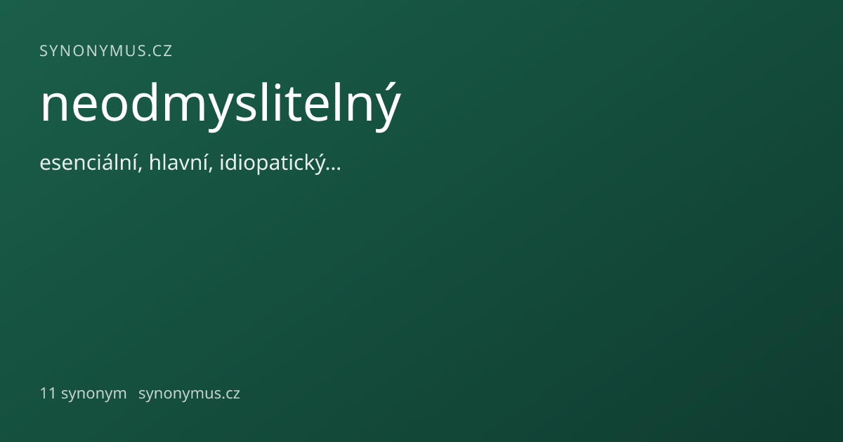 Náhled odkazu: neodmyslitelný