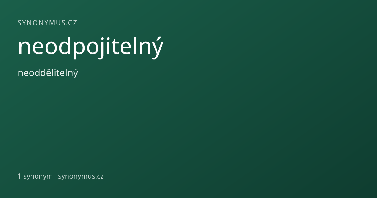 Náhled odkazu: neodpojitelný