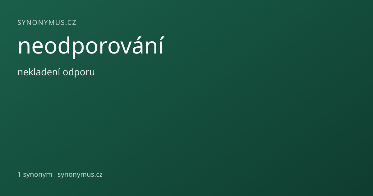 Náhled odkazu: neodporování