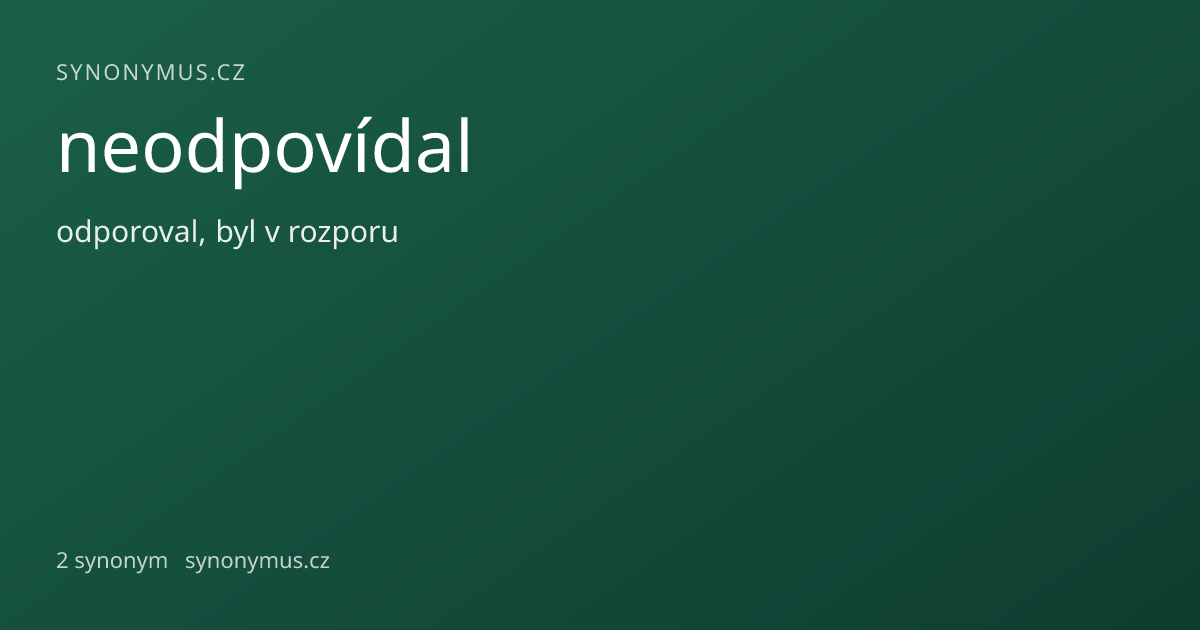 Náhled odkazu: neodpovídal