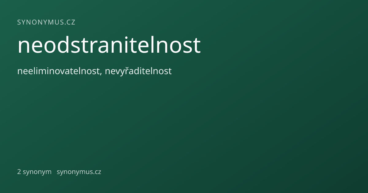 Náhled odkazu: neodstranitelnost