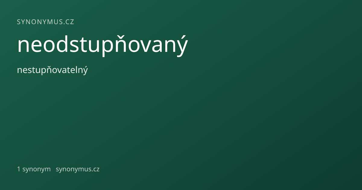Náhled odkazu: neodstupňovaný