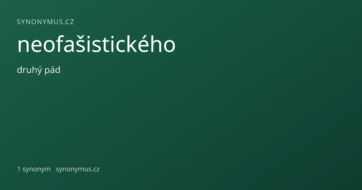 Náhled odkazu: neofašistického