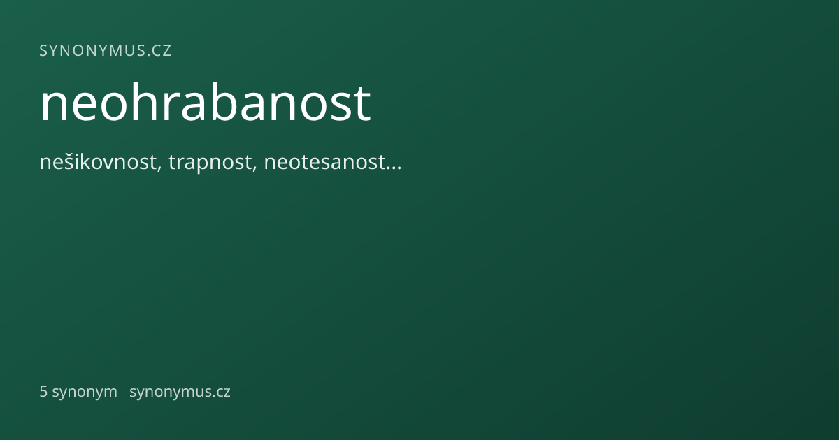 Náhled odkazu: neohrabanost