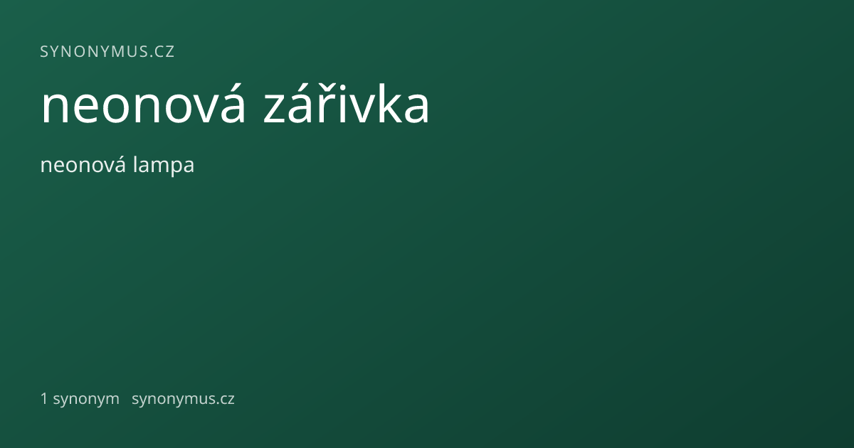 Náhled odkazu: neonová zářivka