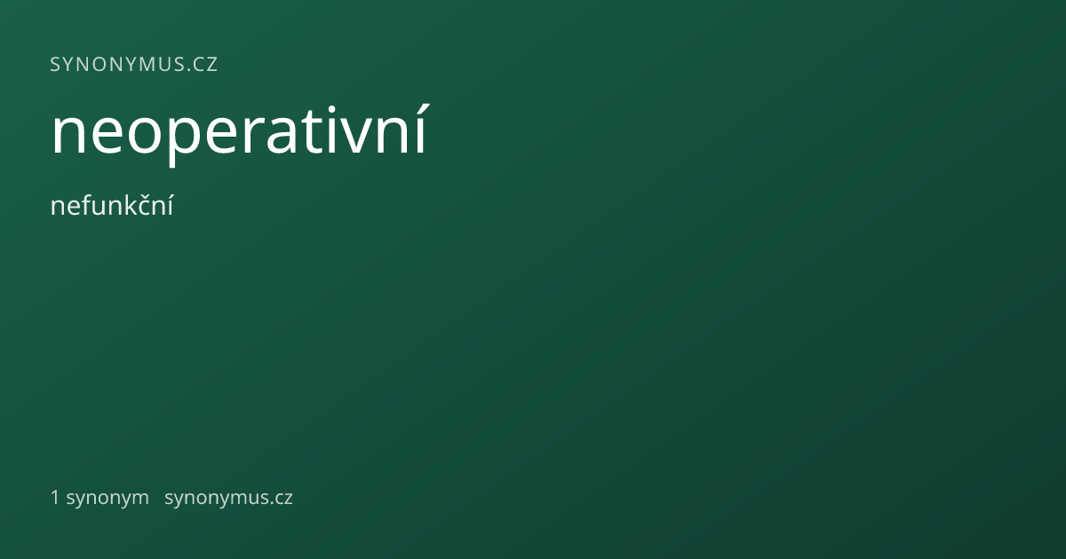 Náhled odkazu: neoperativní