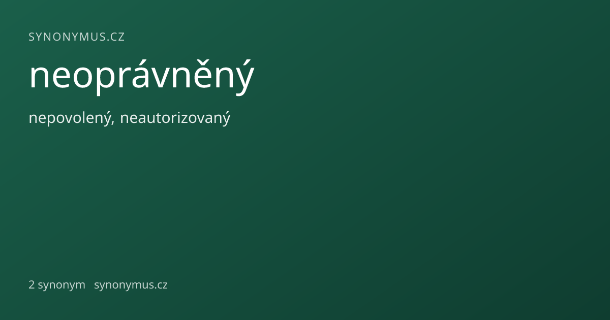 Náhled odkazu: neoprávněný