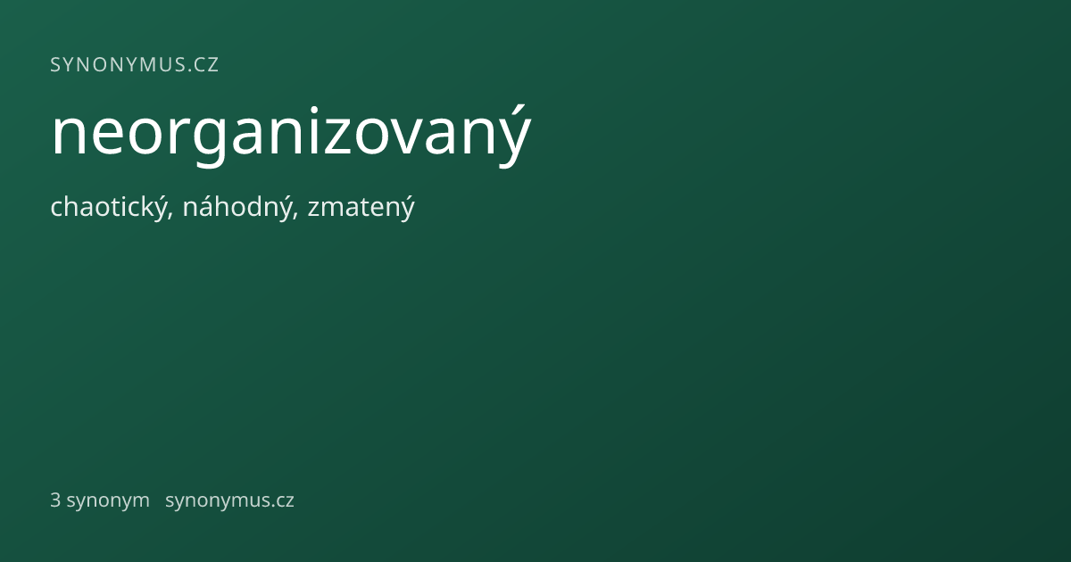 Náhled odkazu: neorganizovaný