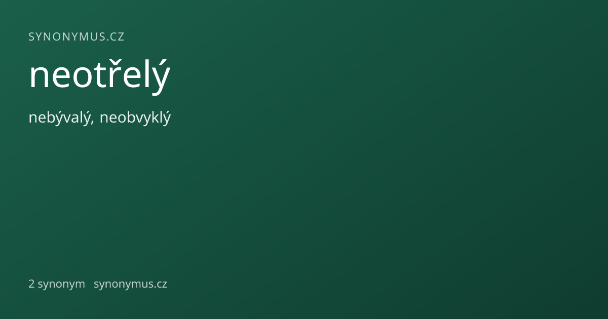 Náhled odkazu: neotřelý