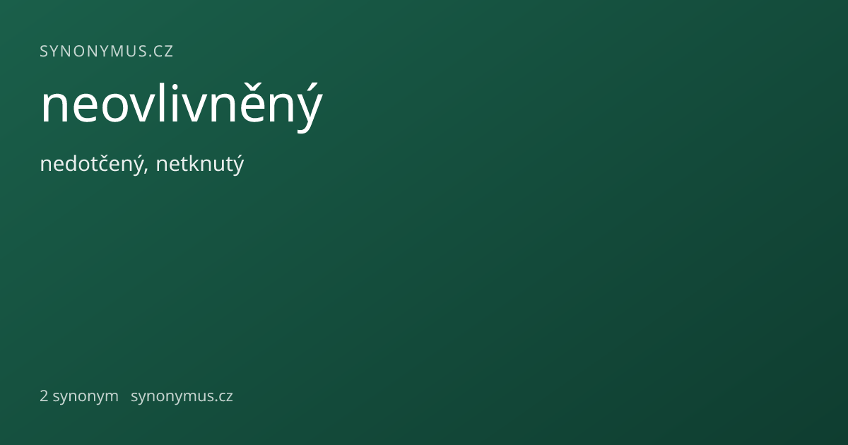 Náhled odkazu: neovlivněný